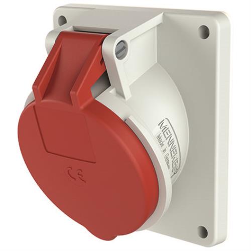 1496 32A4P 6H400V панельна розетка наклонна IP44