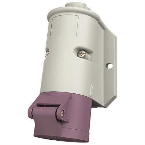 1838 Wall mounted recept., 32A2p0h, IP44