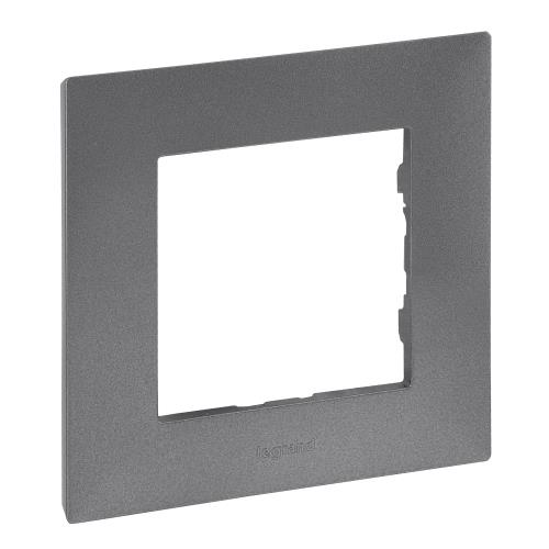 NILOE STEP Рамка 1-постова колір Сталь
