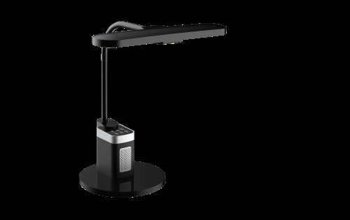 світильник світлодіодний настільний_DELUX_TF-540_8 Вт LED 3000K-4000K-6000K_Bluetooth колонка  черный