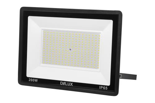 світлодіодний прожектор DELUX_FMI 11 LED_200Вт_6500K_IP65 чорний