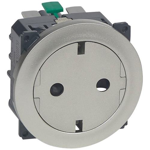 Cln2 Розетка Плоска 2к+З Титан