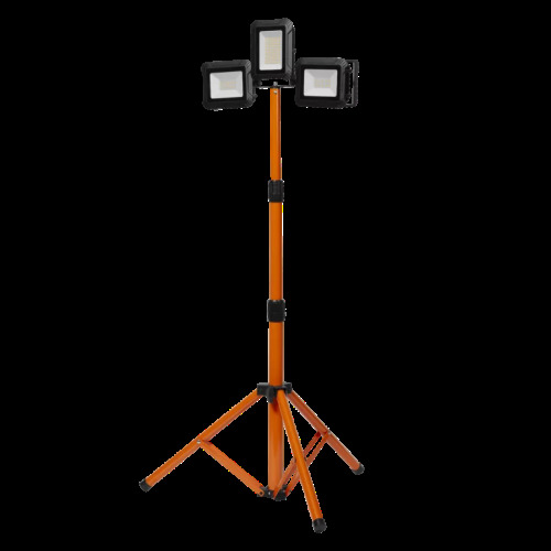 Світлодіодний прожектор 30Вт (3600 лм., 220В) + 2*5Вт (2*450лм., вбудовані акумулятори) на основі, IP44