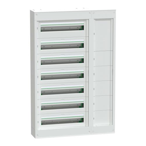 Modular enclosure with duct, PrismaSeT S, surface, 7 x 24 modules, 1 earth terminal block, without door