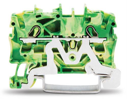 2-conductor ground terminal block;2.5 mm²;suitable for Ex e II applications;green-yellow
