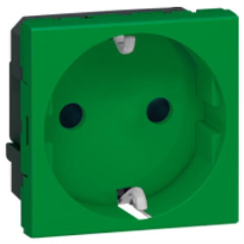 Mosaic Розетка 2к+З Н.Ст. Зел.