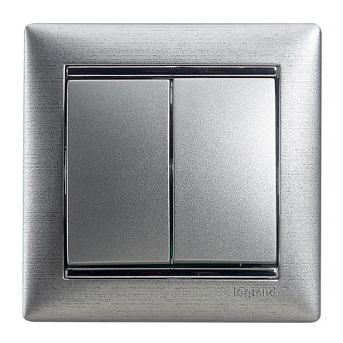 Вимик.Двохкл.Valena(Алюм)